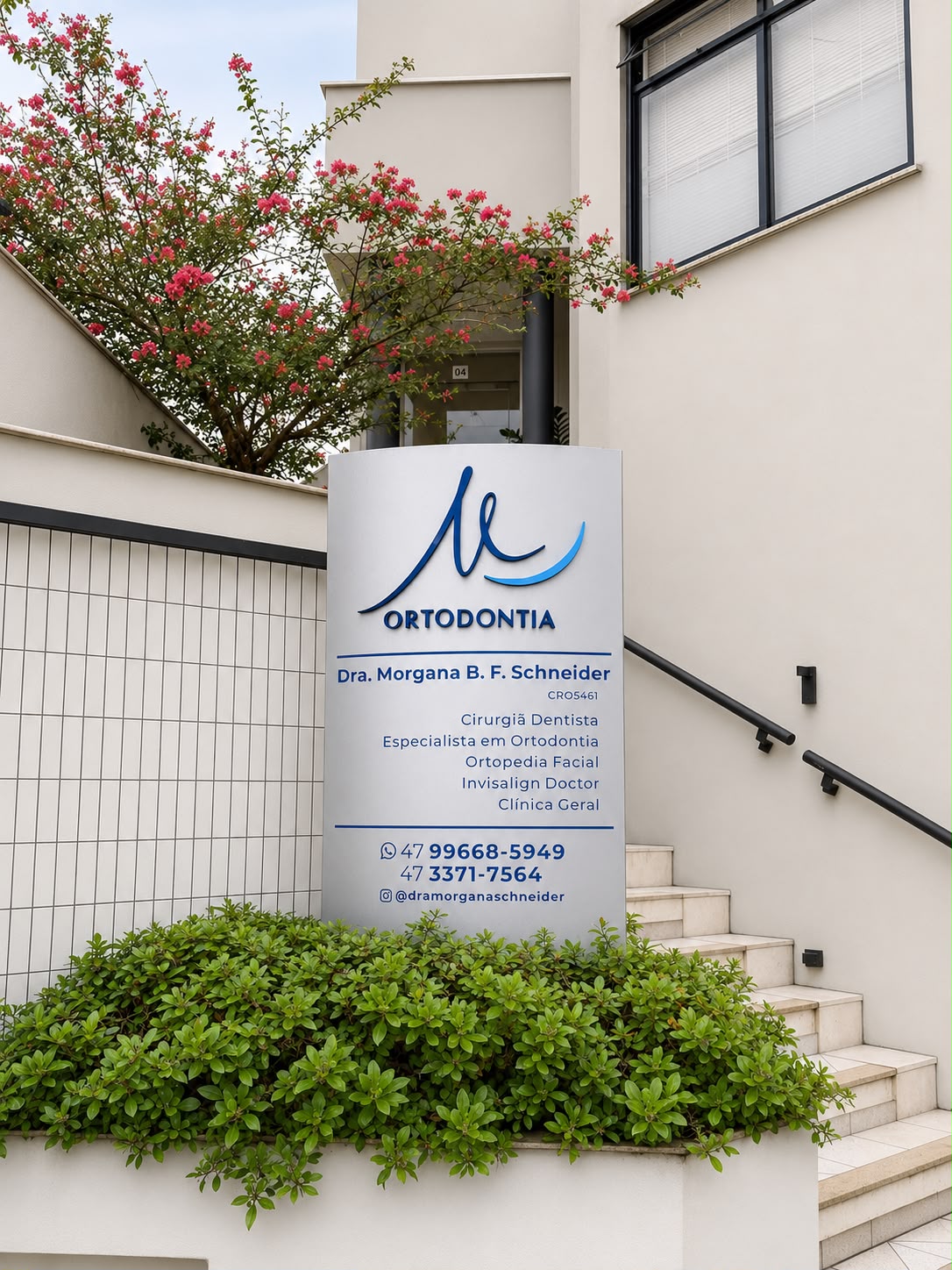 Fachada do consultório Dra. Morgana Schneider em Jaraguá do Sul